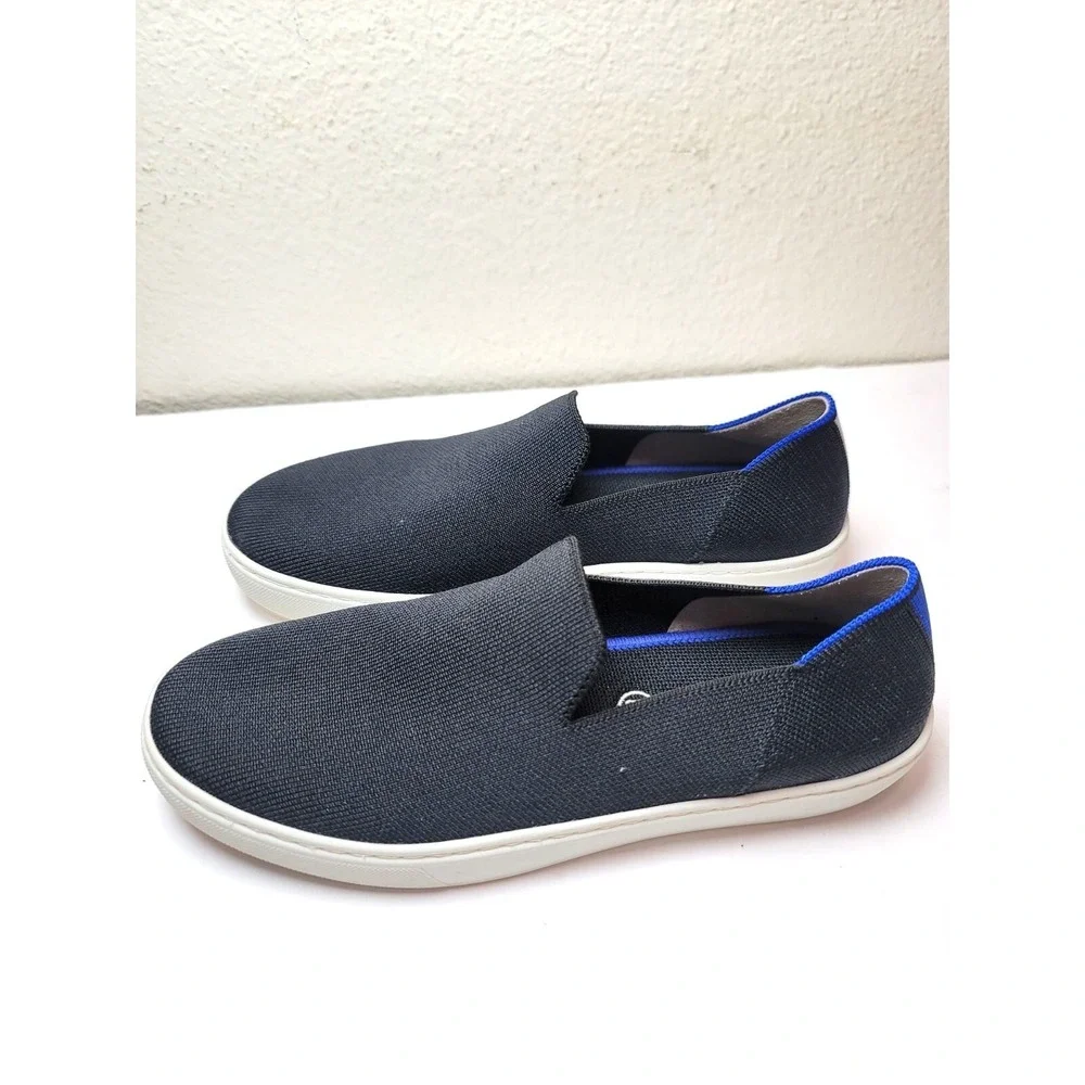 Rothys‎ The Sneaker Womens 8.5 Navy Blue Slip On Casual Washable Shoes